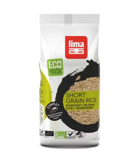 Riz grain rond complet BIO - 1kg - Lima