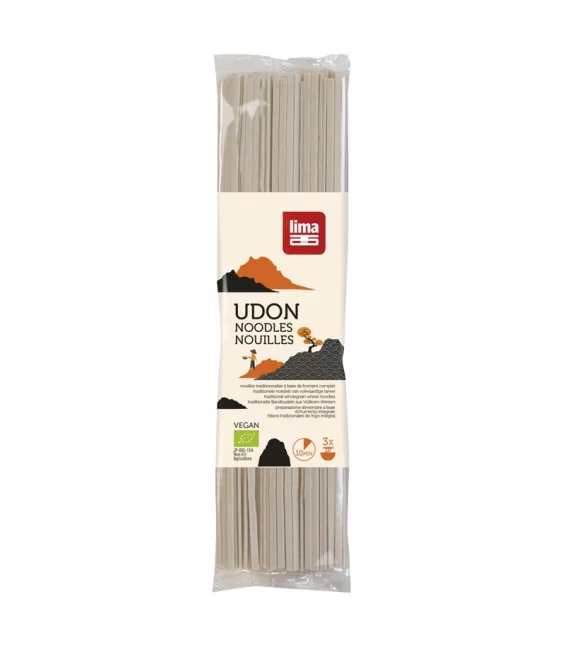 Nouilles à la farine de blé complète BIO - Udon - 250g - Lima