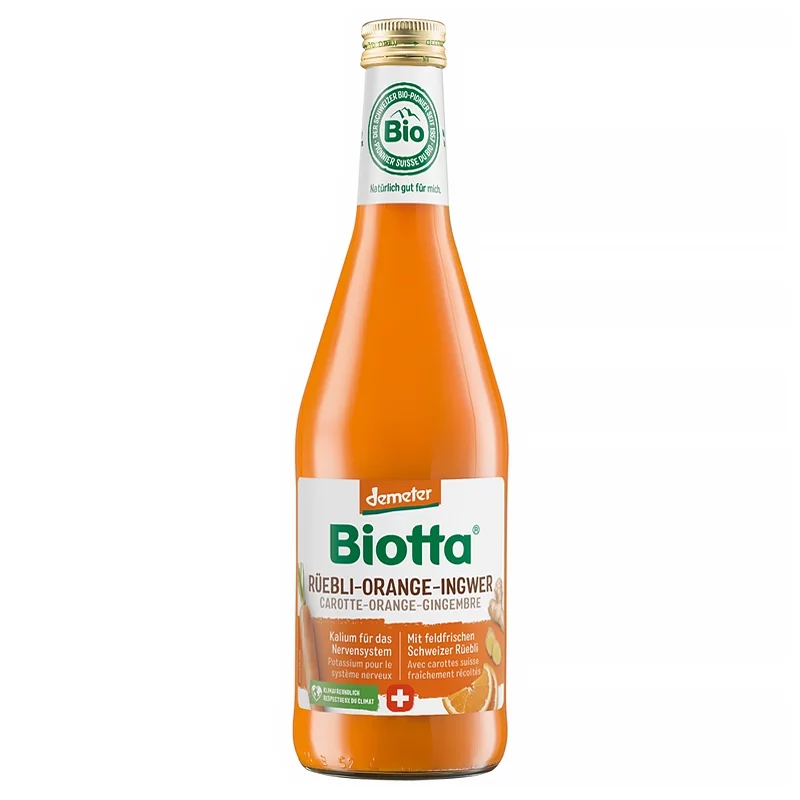 Jus de carotte, orange & gingembre BIO - 500ml - Biotta