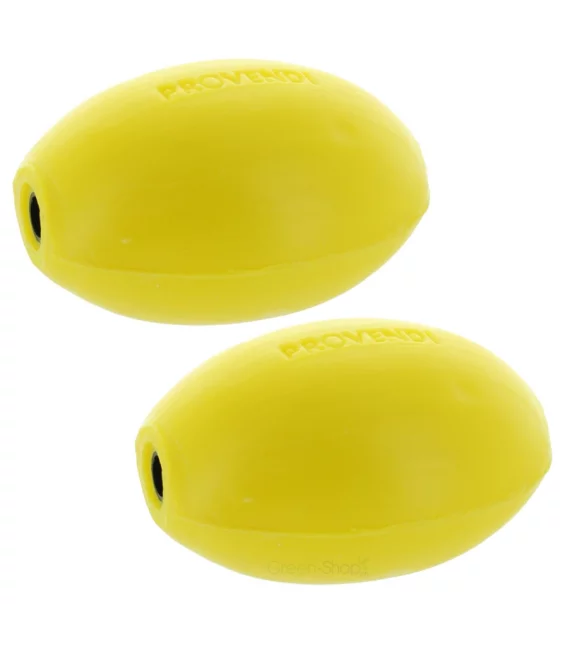 2 natürliche gelbe Drehseifen Zitrone & Apfel - 2x290g - Provendi