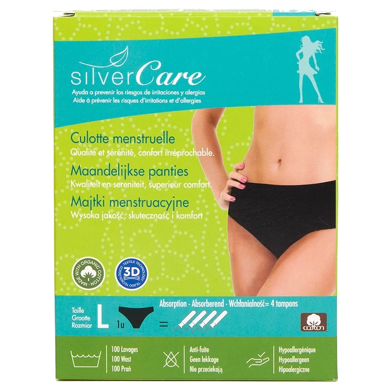 Culotte menstruelle Taille L 38-40 flux léger-fort - Silvercare