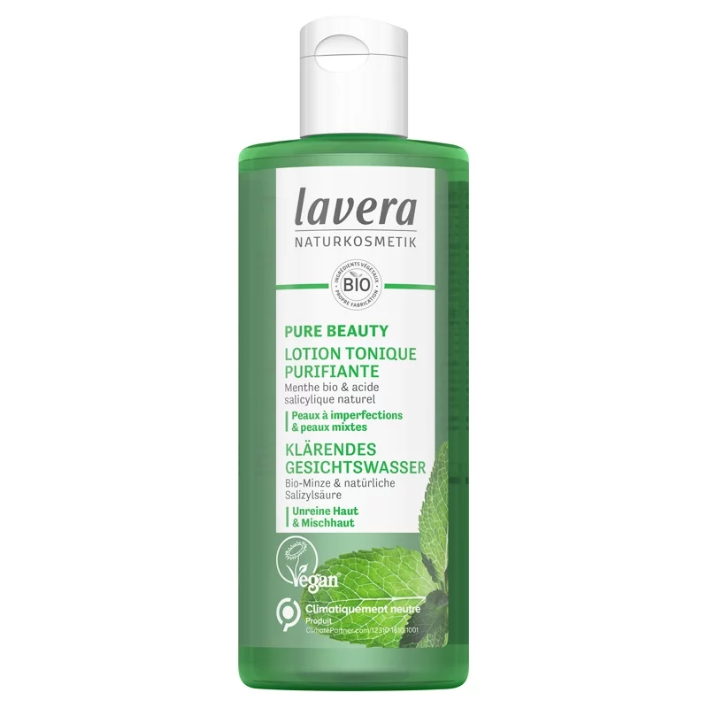 Lotion tonique purifiante BIO menthe & acide salicylique - 200ml - Lavera