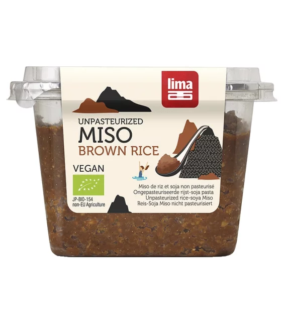 Miso de riz & soja non pasteurisé BIO - 300g - Lima