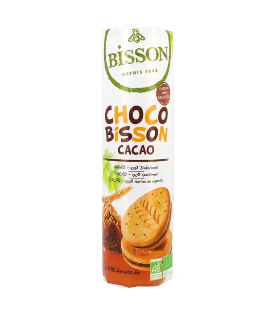 Runde BIO-Biscuits gefüllt Dinkel & Kakao - 300g - Bisson