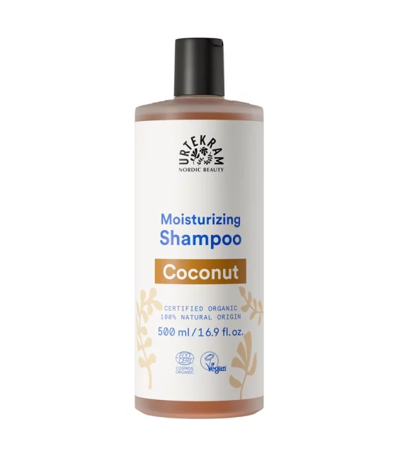 Feuchtigkeitsspendendes BIO-Shampoo für normales Haar Kokosnuss - 500ml - Urtekram