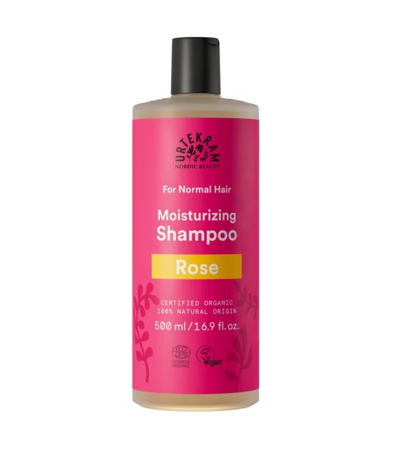 Shampooing cheveux normaux BIO rose - 500ml - Urtekram