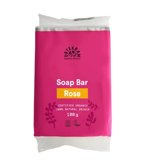 BIO-Seife für reine Verwöhnung Rose - 100g - Urtekram