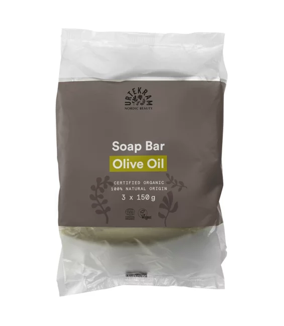 Nahrhafte BIO-Seife Olive - 3x150g - Urtekram