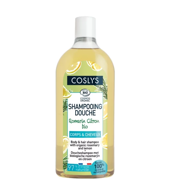 Shampooing douche BIO romarin & citron - 750ml - Coslys