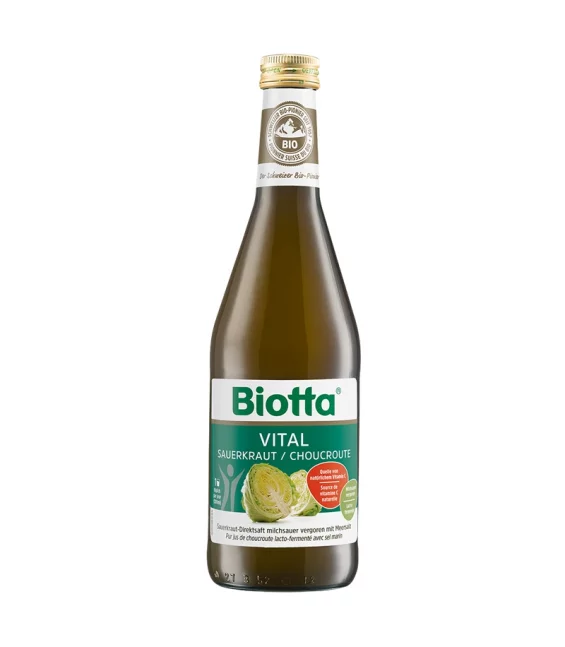 Jus de choucroute lacto-fermenté avec sel marin BIO - 500ml - Biotta