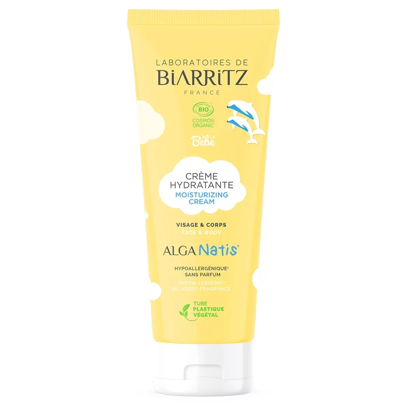 Crème hydratante bébé BIO sans parfum - 100ml - Laboratoires de Biarritz