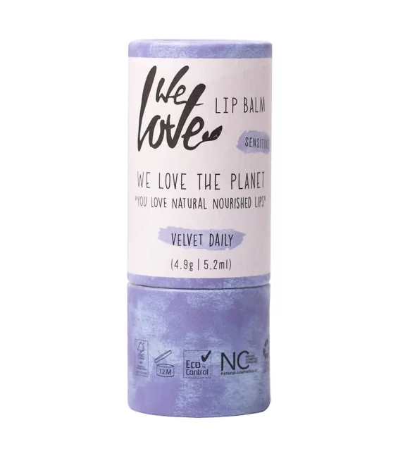 Baume à lèvres naturel Velvet Daily vanille - 4,9g - We Love The Planet