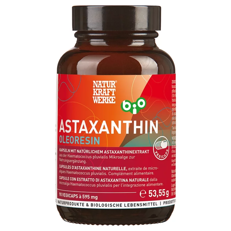 Astaxanthine BIO - 90 capsules à 595mg - NaturKraftWerke