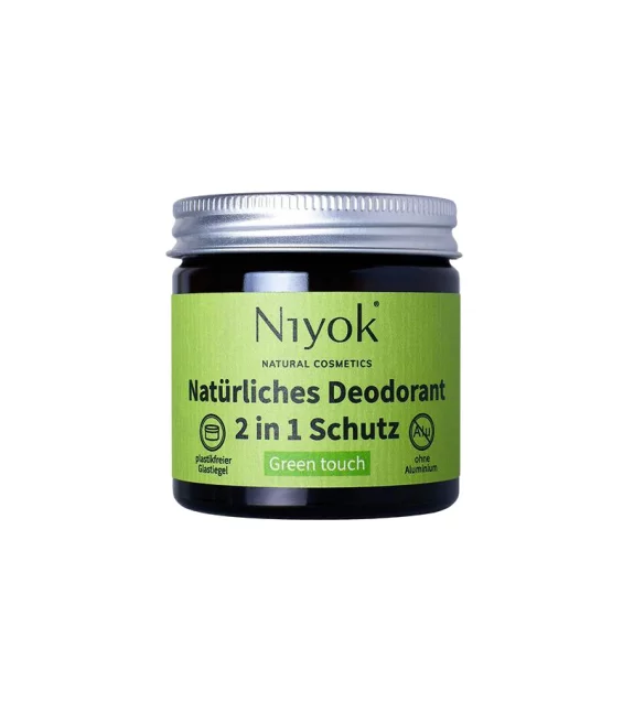 Natürliche 2 in 1 Deocreme Green touch - 40ml - Niyok
