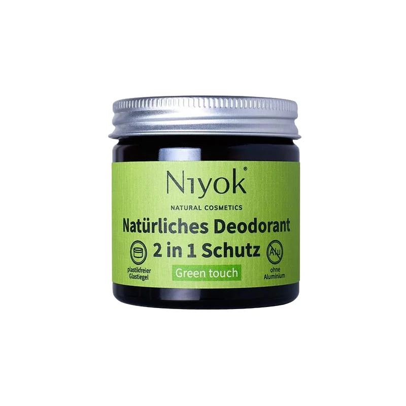 Natürliche 2 in 1 Deocreme Green touch - 40ml - Niyok