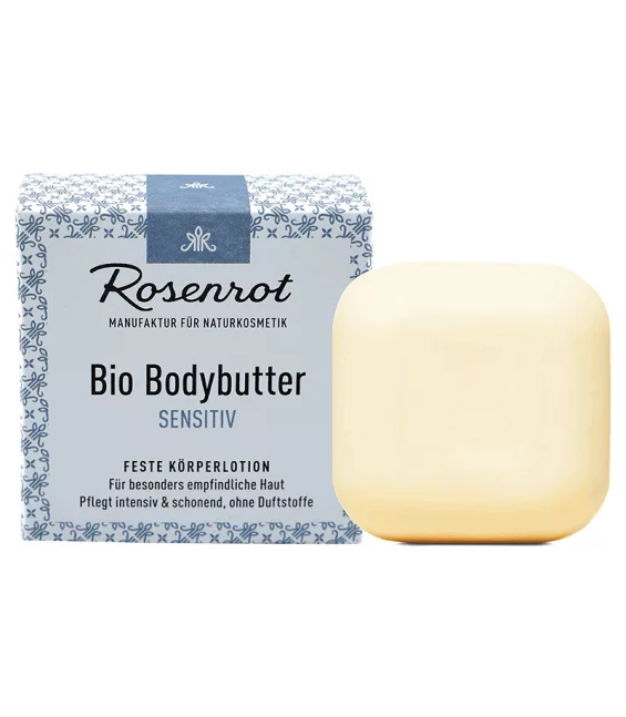 Beurre corporel sensitif solide BIO sans parfum - 70g - Rosenrot