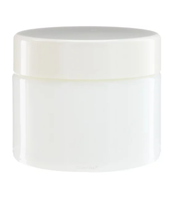 Pot en verre blanc 50ml avec couvercle à vis - Aromadis
