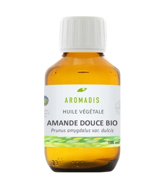 Huile végétale d'amande douce BIO - 100ml - Aromadis