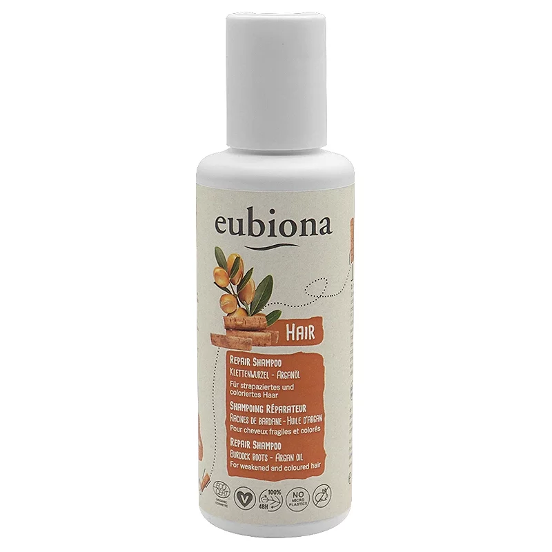 Shampooing réparateur BIO ﻿racine de bardane & argan - 200ml - Eubiona