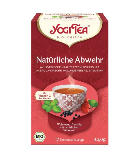 BIO-Kräutertee mit Acerola & Basilikum - Natürliche Abwehr - Yogi Tea