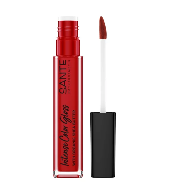 Gloss à lèvres intense color BIO N°06 Daring Red - 5,3ml - Sante