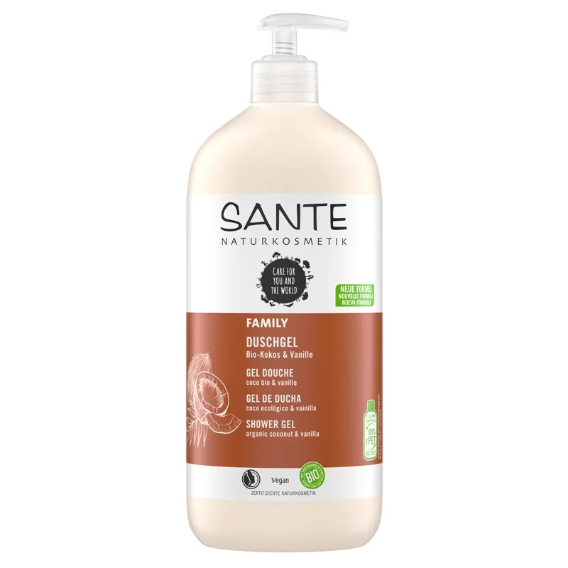 Gel douche famille BIO coco & vanille - 950ml - Sante