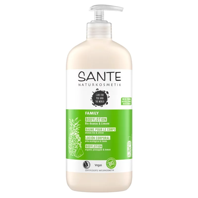 Lait corporel famille BIO ananas & citron - 500ml - Sante