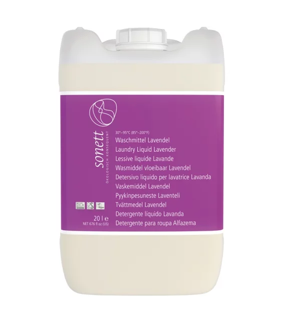 Ökologisches Flüssigwaschmittel Lavendel - 20l - Sonett﻿