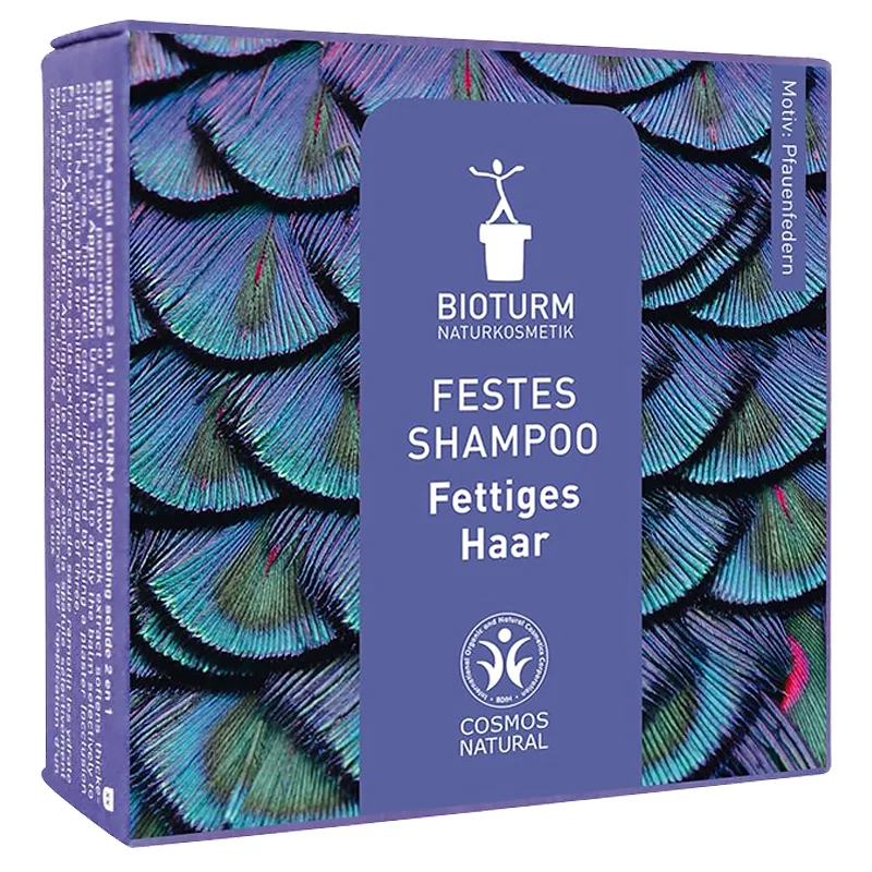 Natürliches festes Shampoo für fettiges Haar Birke - 100g - Bioturm