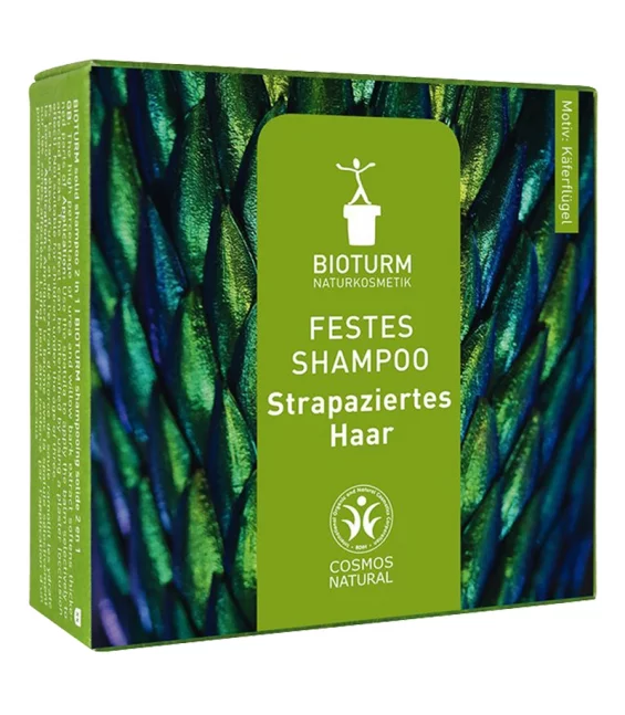 Natürliches festes Shampoo für strapaziertes Haar Jojoba - 100g - Bioturm