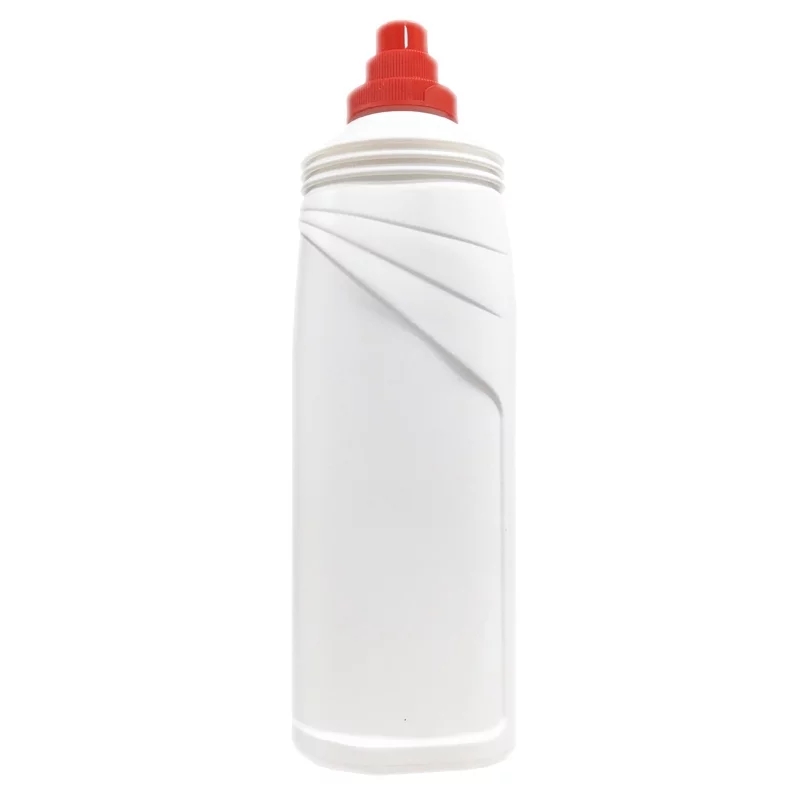 Bouteille ovale en plastique blanc 750ml avec bouchon à vis - Bulle Verte