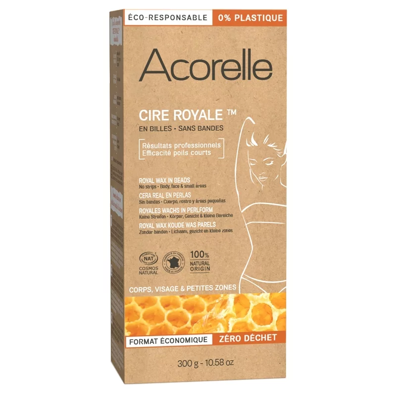 Cire royale en billes épilation corps, visage, petites zones - 300g - Acorelle