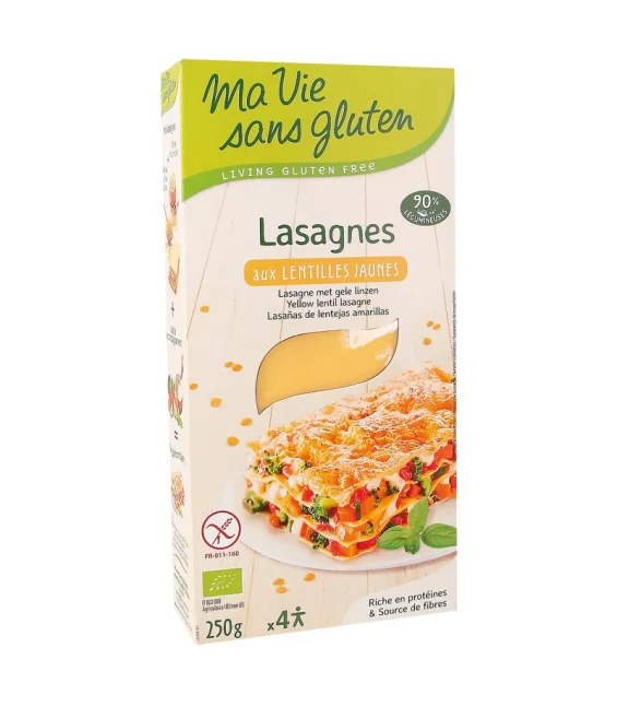 BIO-Lasagne mit gelben Linsen - 250g - Ma vie sans gluten