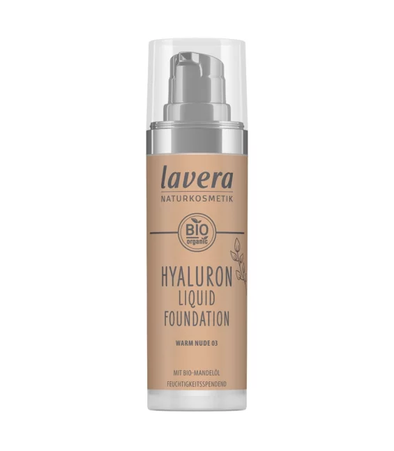 Fond de teint liquide Hyaluron BIO N°03 Warm Nude - 30ml - Lavera