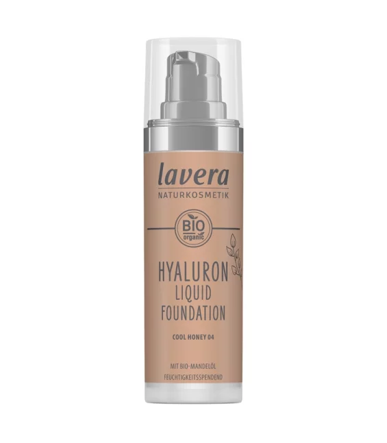 Fond de teint liquide Hyaluron BIO N°04 Cool Honey - 30ml - Lavera