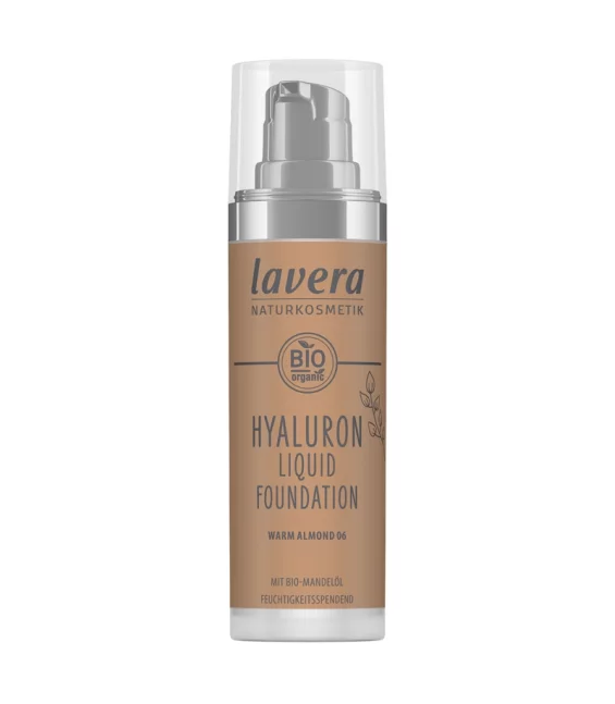 Fond de teint liquide Hyaluron BIO N°06 Warm Almond - 30ml - Lavera