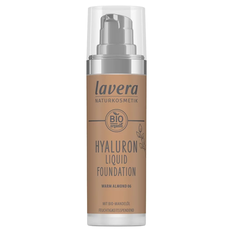 Fond de teint liquide Hyaluron BIO N°06 Warm Almond - 30ml - Lavera