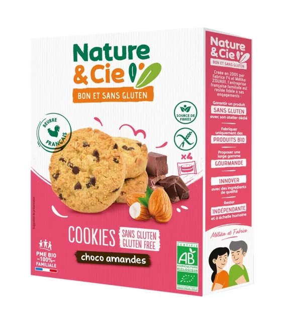 BIO-Cookies mit Schokolade & Mandeln - 135g - Nature&Cie