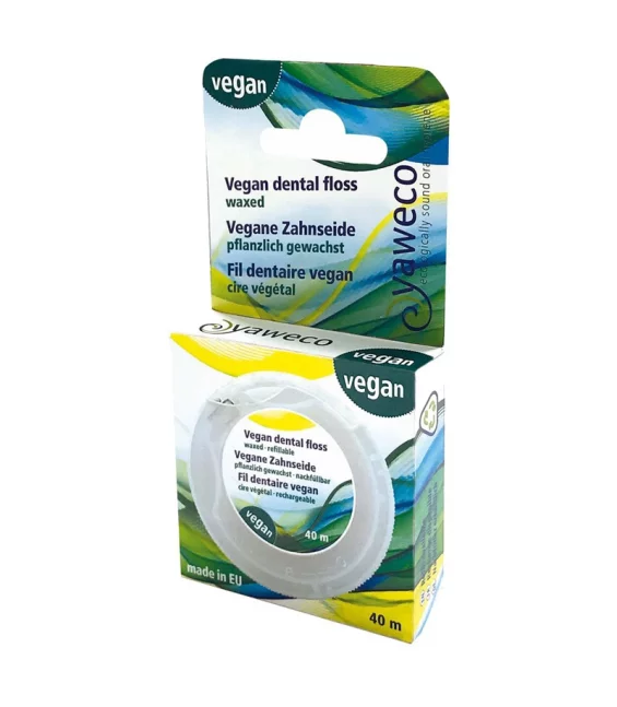 Vegane Zahnseide aus pflanzlichem Bienenwachs - 1x40m - Yaweco