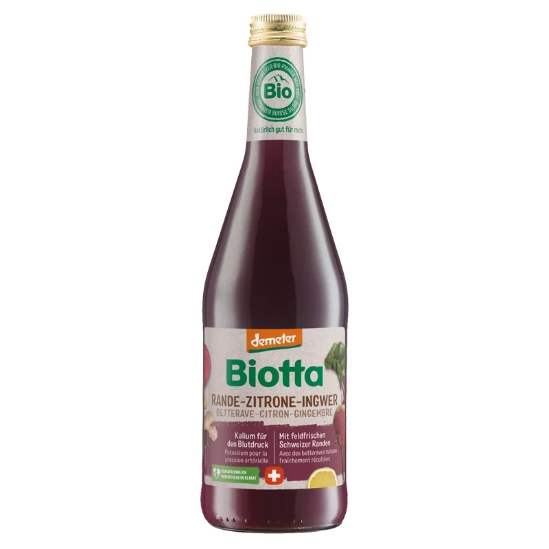 BIO-Rande-Zitrone-Ingwer-Direktsaft - 500ml - Biotta