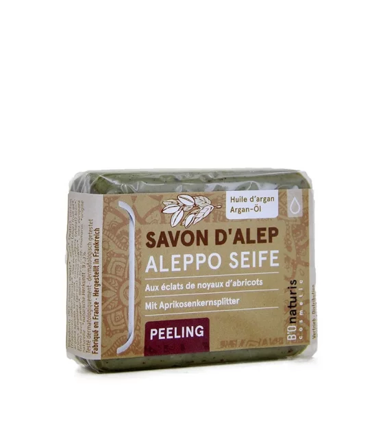 Savon d'Alep exfoliant naturel 3% laurier & argan - 100g - BIOnaturis