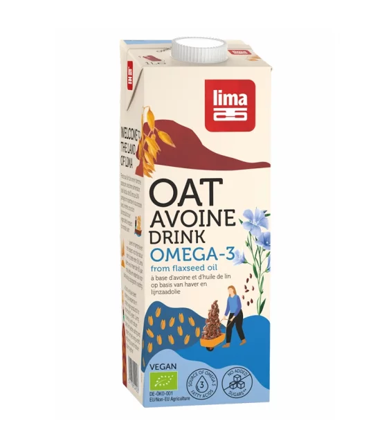 Boisson à l'avoine avec Omega 3 BIO - 1l - Lima