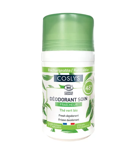 Déodorant à bille soin fraîcheur BIO thé vert - 50ml - Coslys