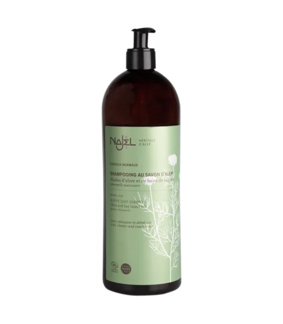 BIO-Shampoo 2in1 für normales Haar Aleppo Seife & Kamille - 1l - Najel