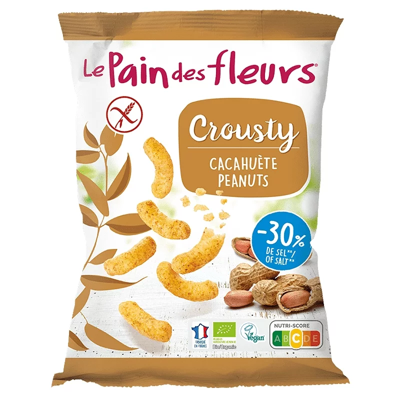 BIO-Crousty Erdnussflips - 75g - Le pain des fleurs