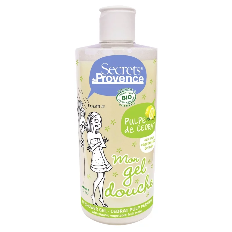 BIO-Duschgel Zedratfruchtfleisch - 500ml - Secrets de Provence