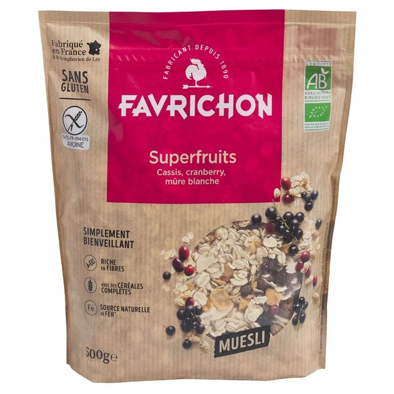 Müesli superfruits BIO - 500g - Favrichon