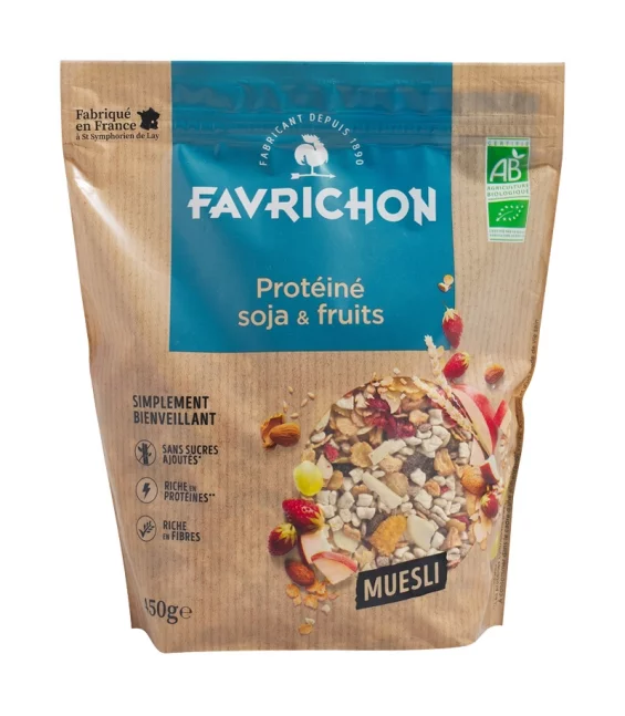 BIO-Müesli Soja Proteine & Früchte - 450g - Favrichon