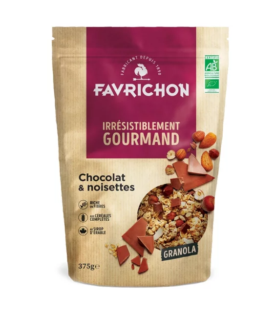Granola chocolat & noisettes BIO - 375g - Favrichon