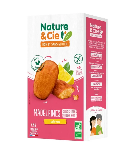 Madeleines au citron BIO - 150g - Nature&Cie